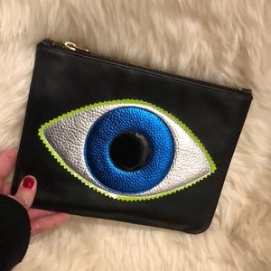 Poppy Lissiman Black Evil Eye Clutch